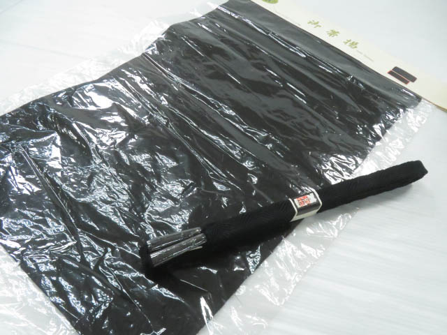 リサイクル　和装小物　帯締め帯揚げセット　丹後ちりめん　喪服用　未使用品